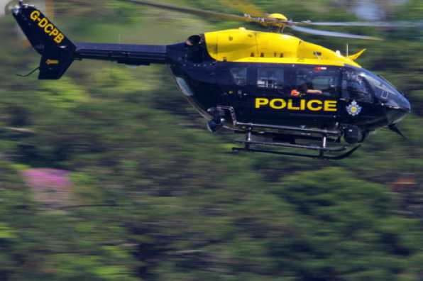 12 May 2020 - 13-42-05 
Streaking past us and Kingswear.
----------------------
Devon & Cornwall Police helicopter G-DCPB